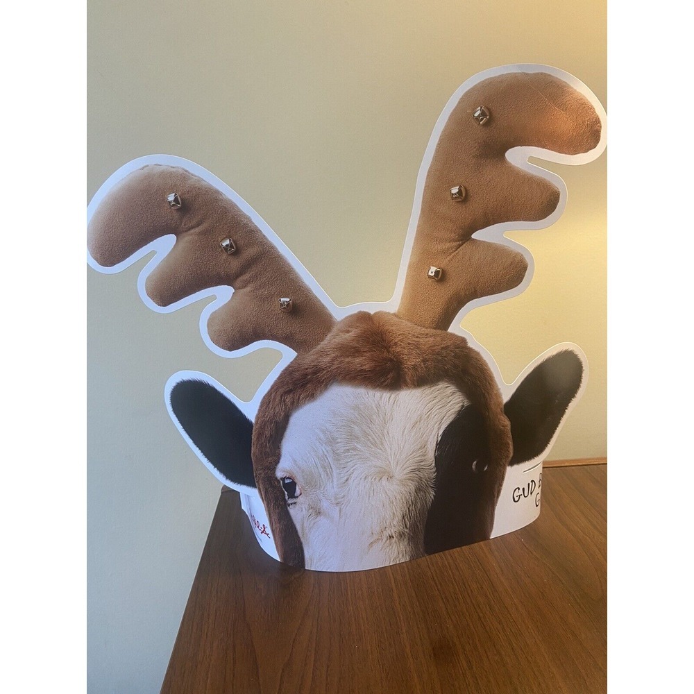 CHICK-FIL-A Chick‎ Fila Lot Of 7 CHRISTMAS COW Reindeer Paper Adjustable Hats